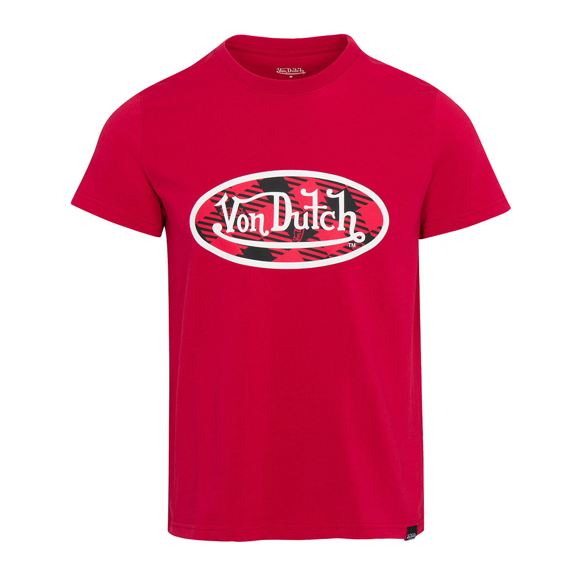 Womens Red Plaid SS Tee