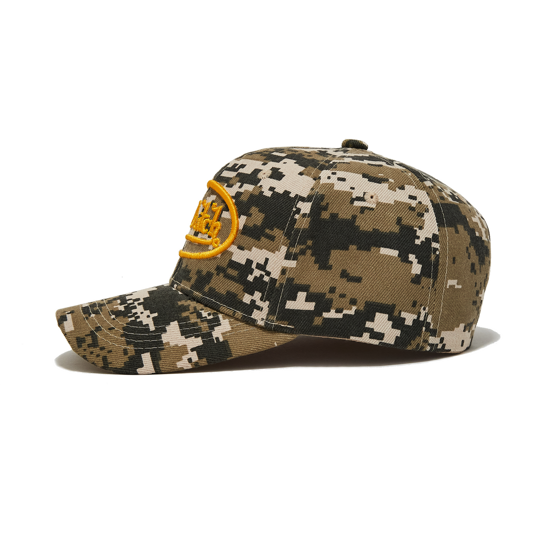 Yellow Digi Camo Strapback Trucker Hat
