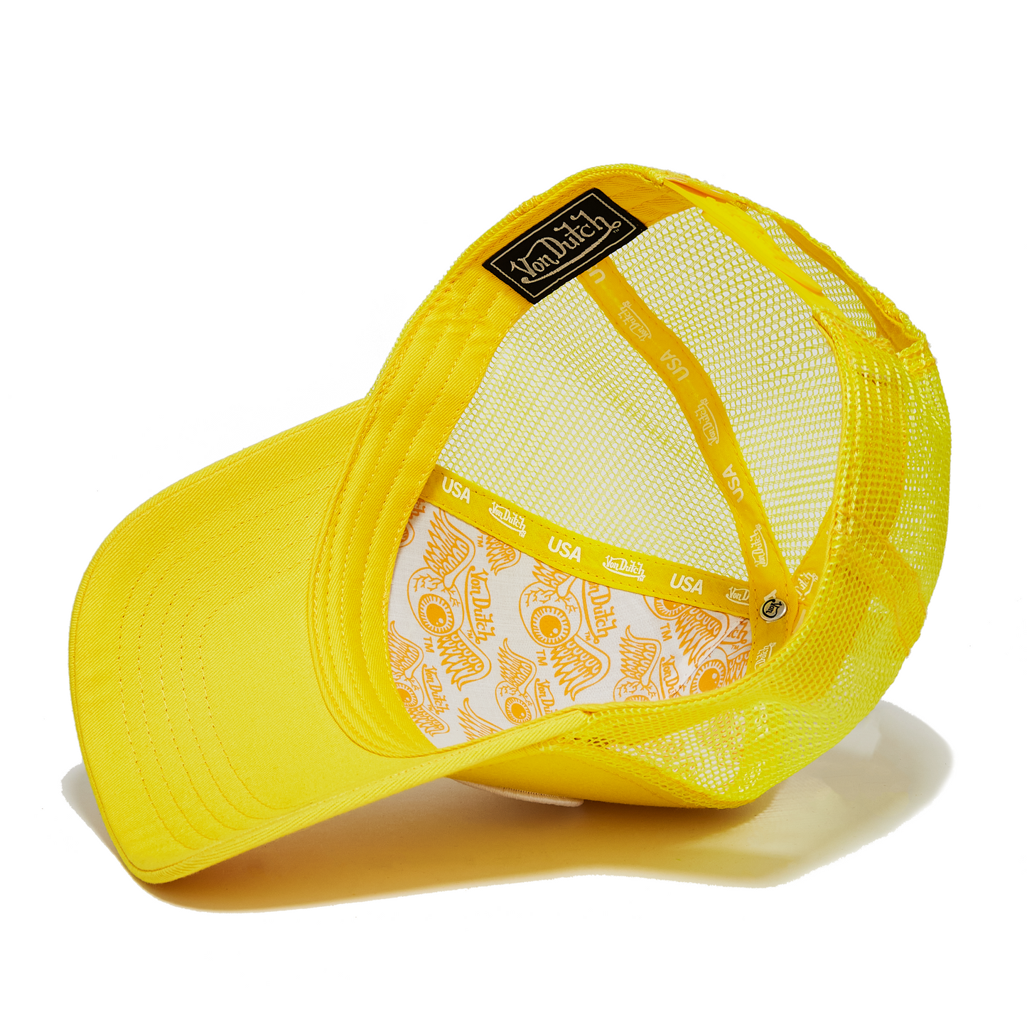 Yellow and White Trucker Hat