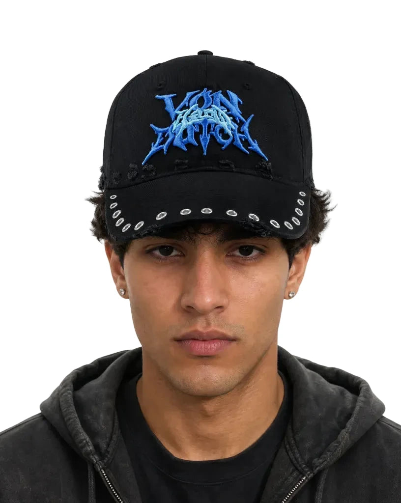 SUMMER BLUES DISTRESSED DAD HAT - VD x HARDFEST — image 2