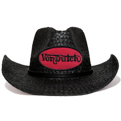 Black & Red Vintage Ranch Cowboy Hat