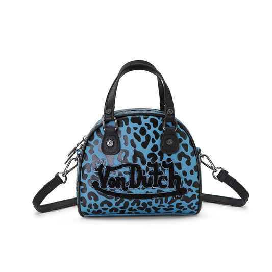 Mini Bowling Bag - Blue Cheetah