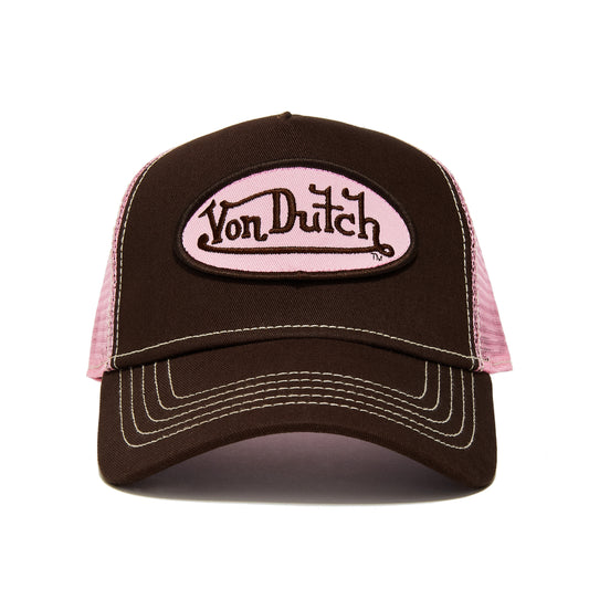 Brown and Pink Classic Trucker Hat