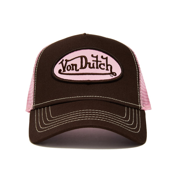 Brown and Pink Classic Trucker Hat – Von Dutch