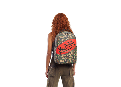 Large Green Camo Backpack