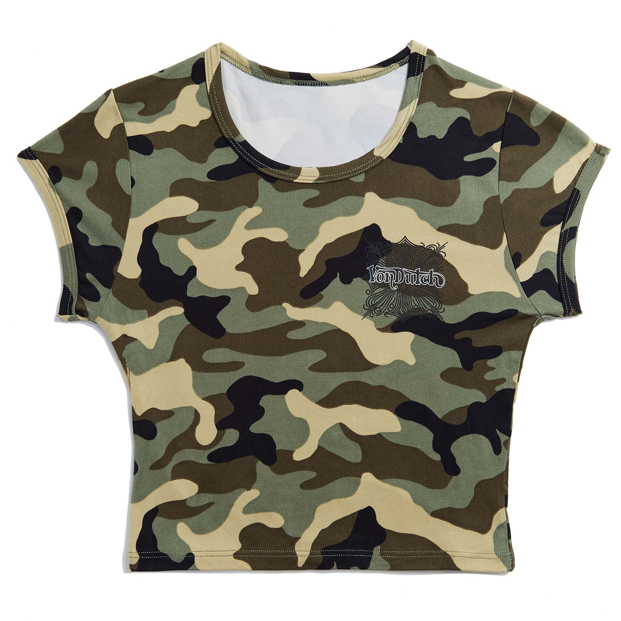 Von Dutch Camo Classic Chopper Baby Tee