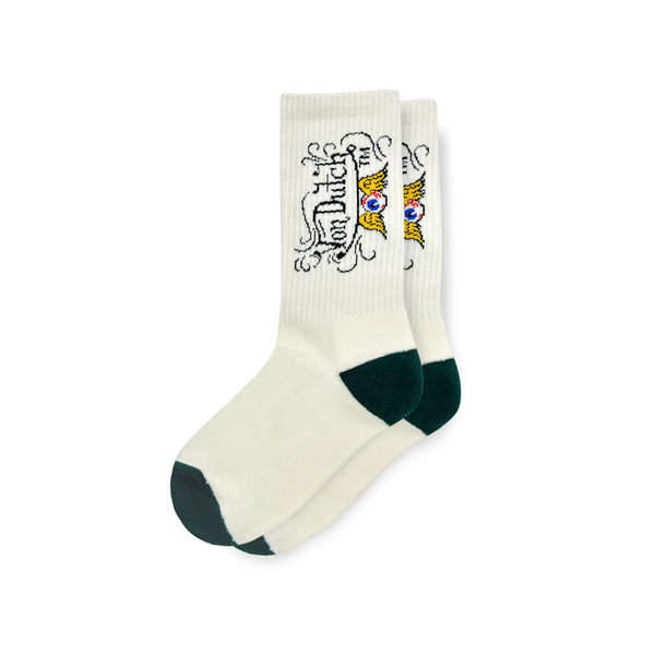 Cream Crew Socks