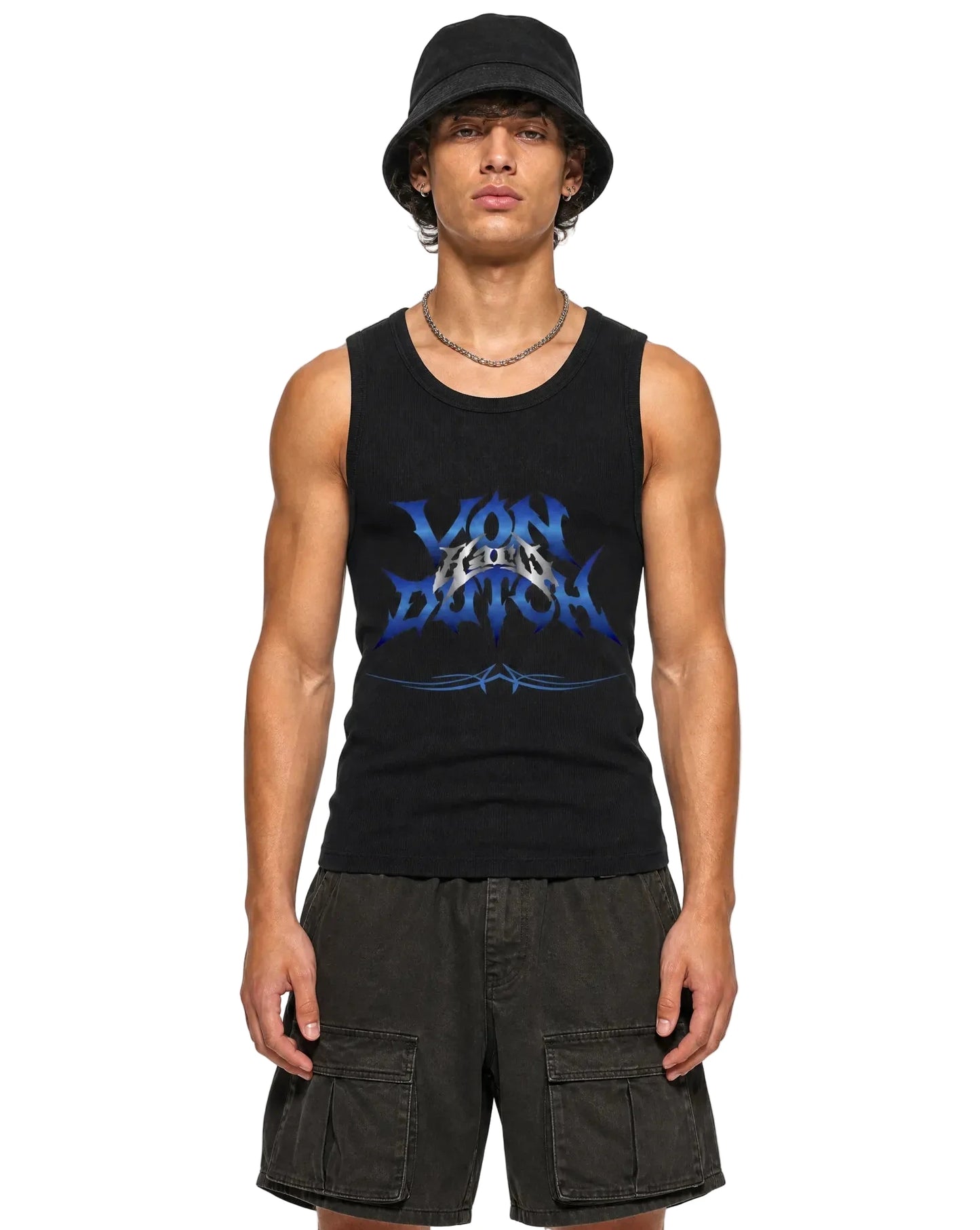 SUMMER BLUES PINSTRIPE TANK - VD x HARDFEST