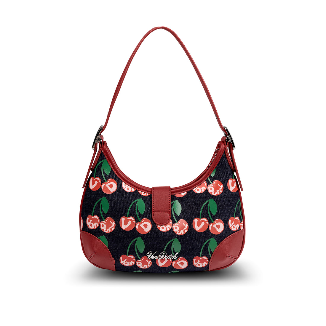 BELLA SHOULDER BAG -DENIM CHERRY — image 3
