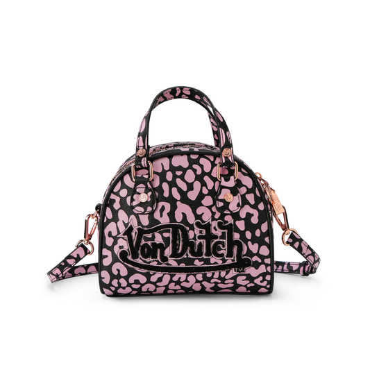 Mini Bowling Bag - Light Pink Cheetah