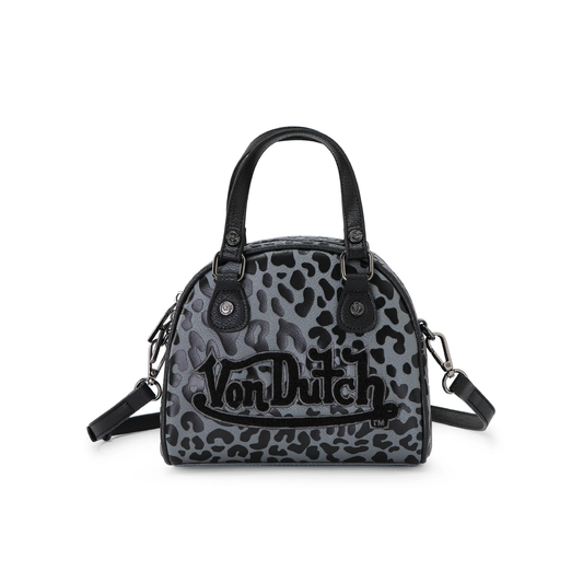 Mini Bowling Bag - Grey Cheetah