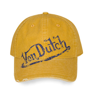 Mustard Distressed Dad Hat