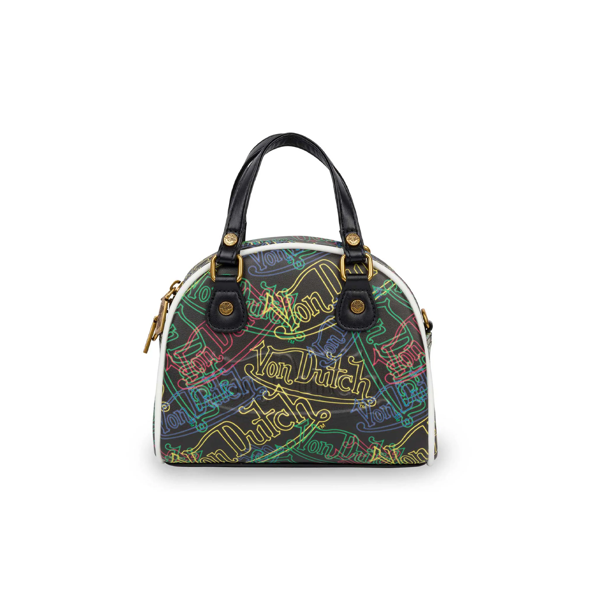 Mini Bowling Bag - Neon Multi-Logo | Von Dutch