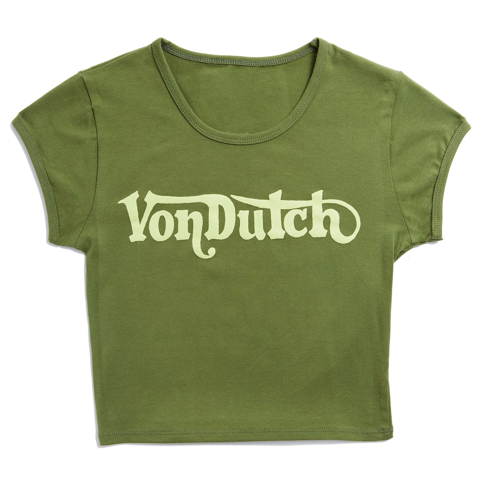 Von Dutch Olive Ranch Baby Tee