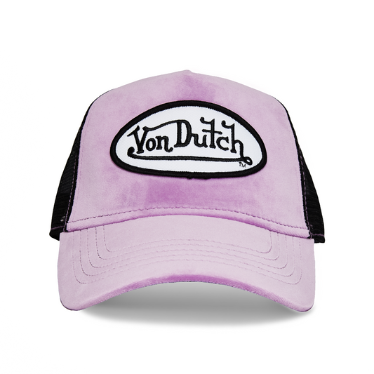 Plum Dust Velvet Trucker Hat
