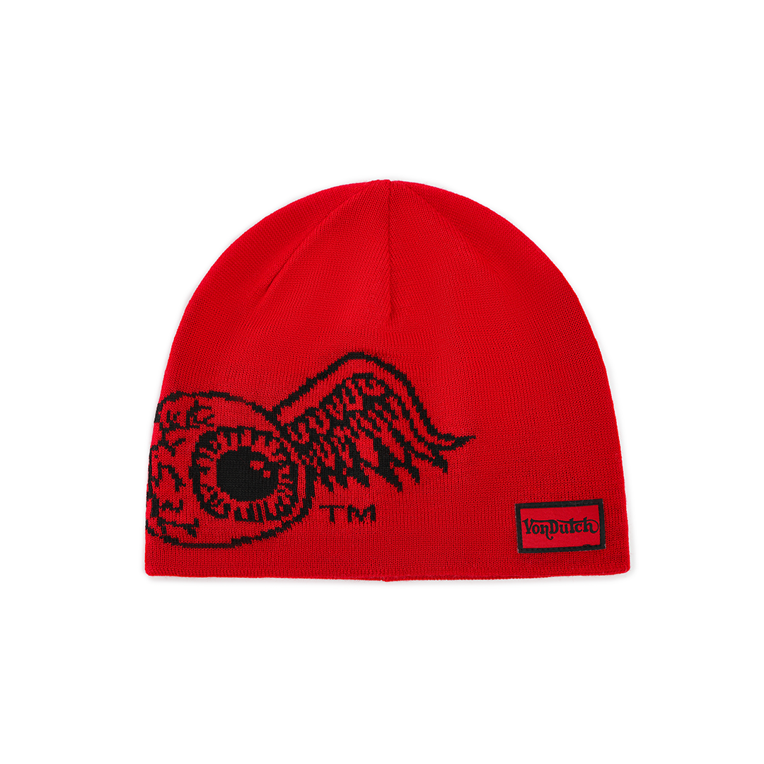 Flying Eye Beanie - Red — image 5