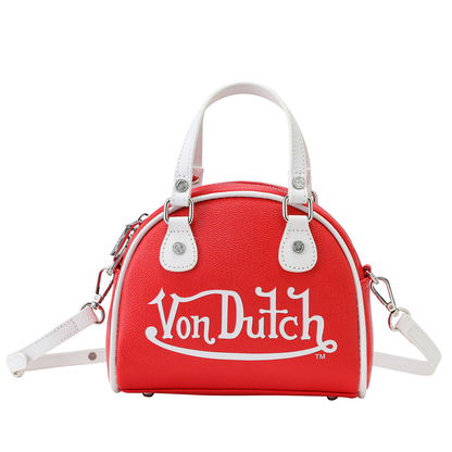 Red & White Two-Tone Bowling Bag