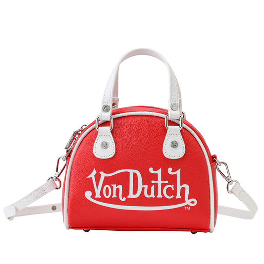 Red & White Two-Tone Bowling Bag