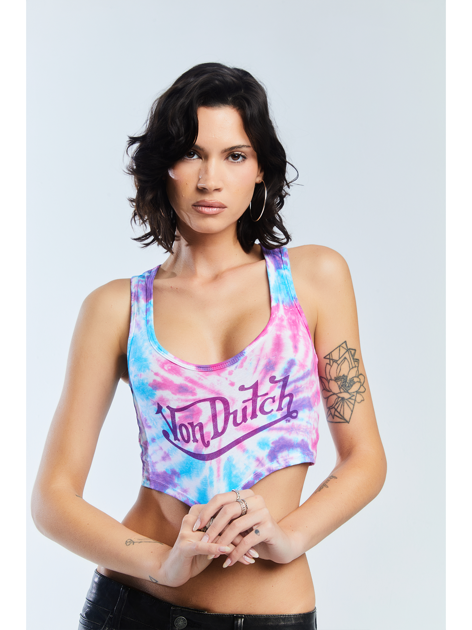 Von Dutch Classic Women's Tie-Dye Crop Tank