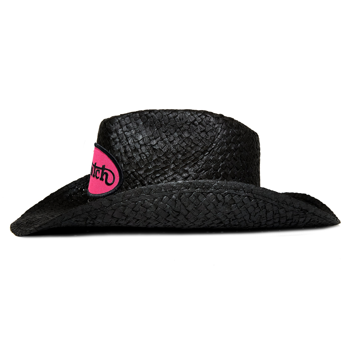 Von Dutch Black & Hot Pink Vintage Ranch Cowboy Hat