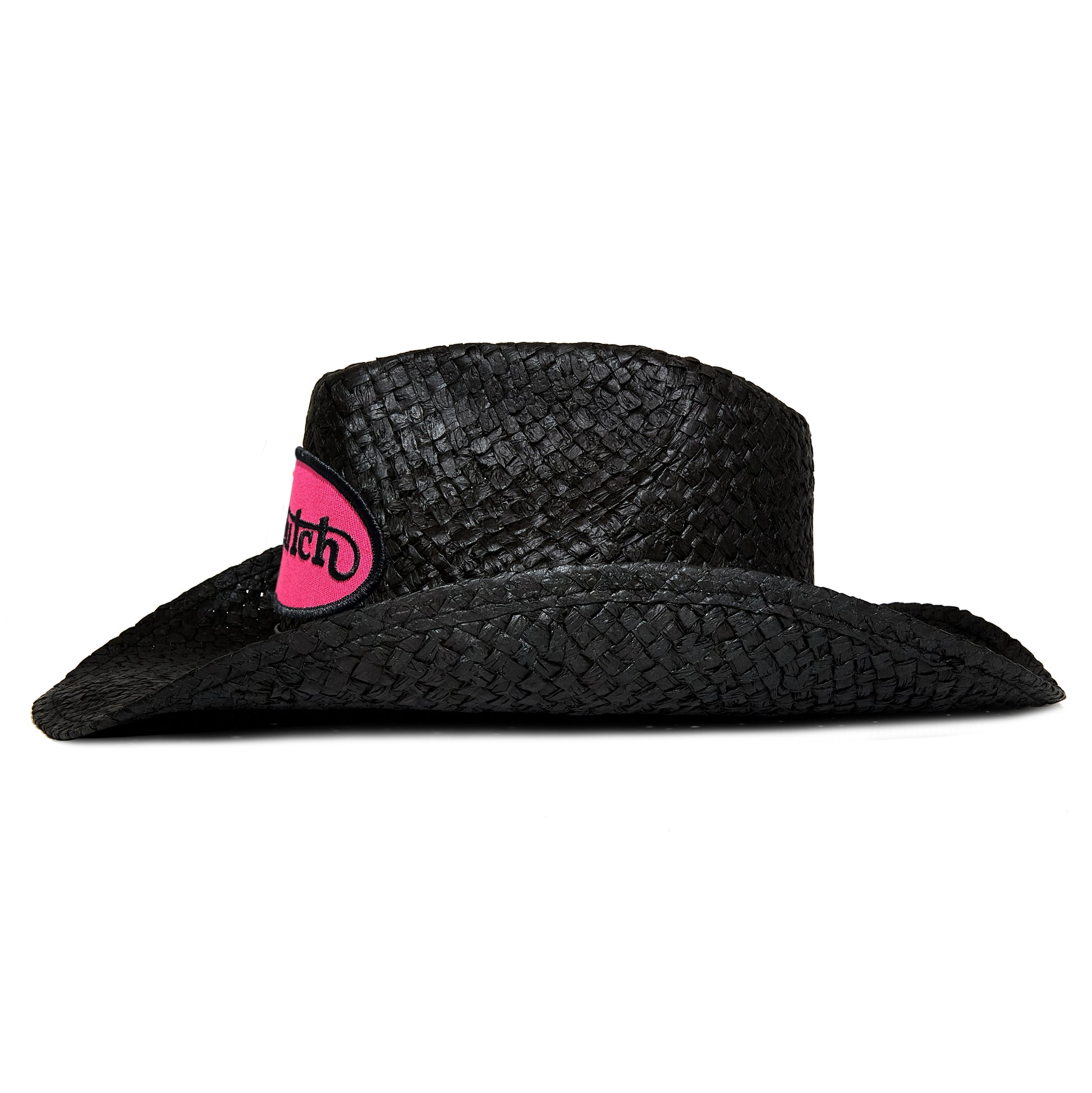 Black and Hot Pink Von Dutch 'Vintage Ranch' Cowboy Hat
