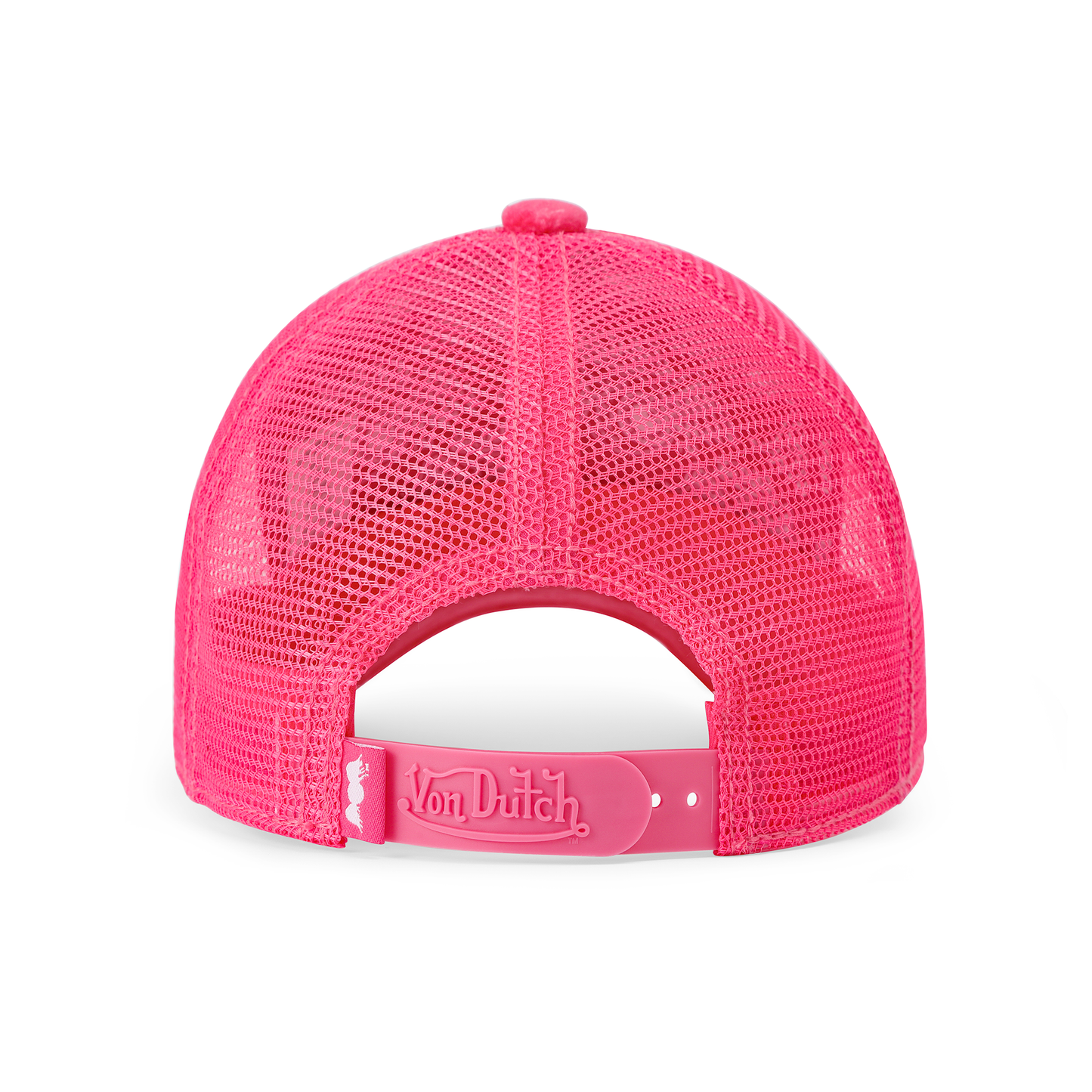 Kids Velvet Trucker Hat -  Hot Pink Crush