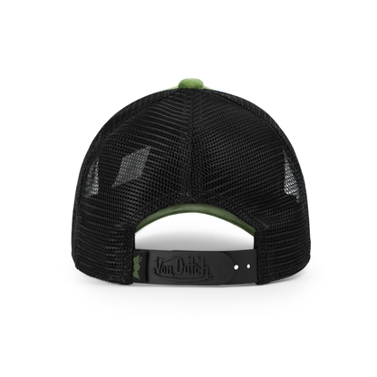 Kids Velvet Trucker Hat - Sage Green