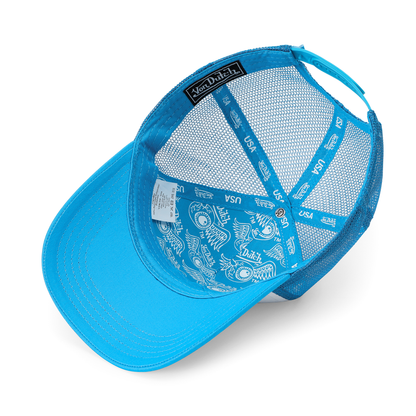 Kids Classic Trucker Hat - Blue & White