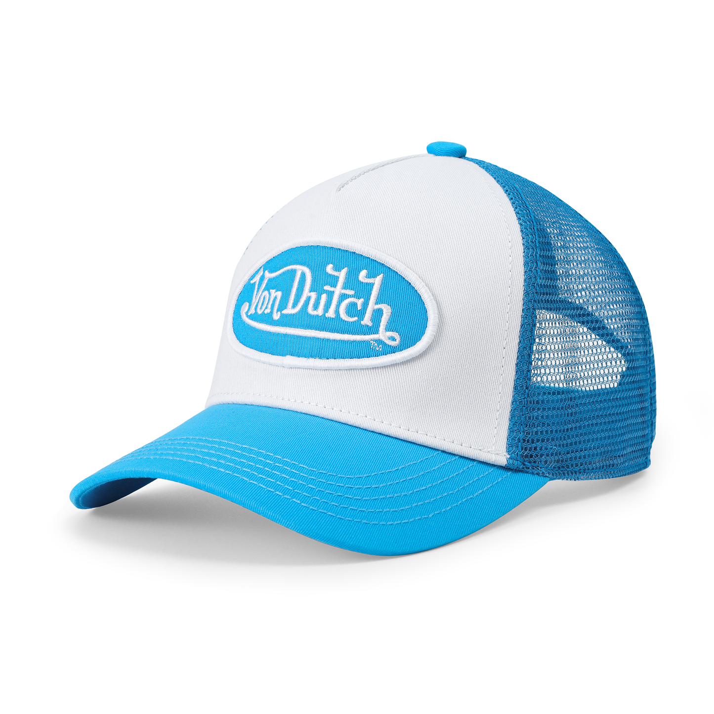 Kids Classic Trucker Hat - Blue & White