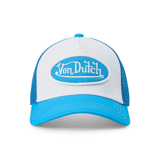 Kids Classic Trucker Hat - Blue & White