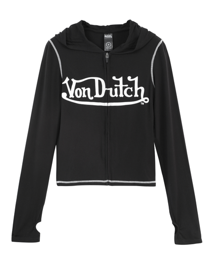 VON DUTCH ROXY TOP - BLACK
