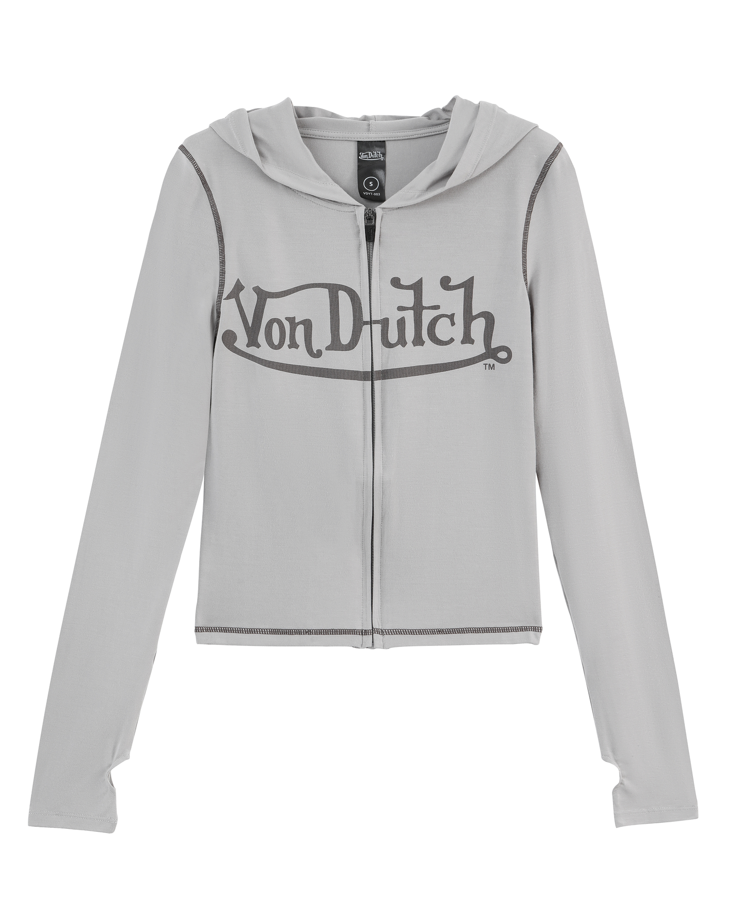 VON DUTCH ROXY TOP - GREY