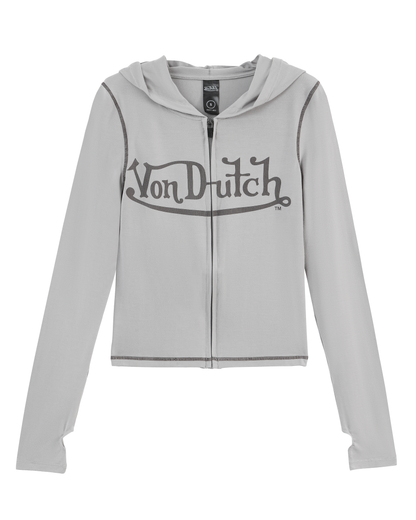 VON DUTCH ROXY TOP - GREY
