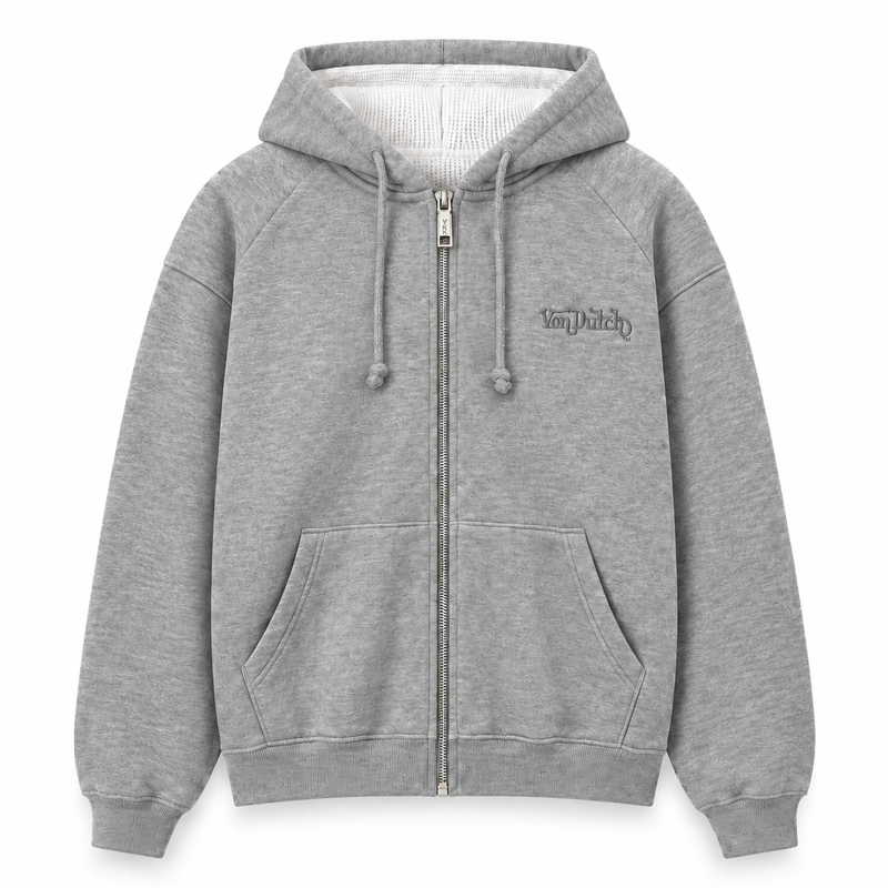 GRAY - THERMAL ZIP UP