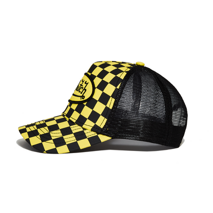 Black/Yellow Checker Trucker