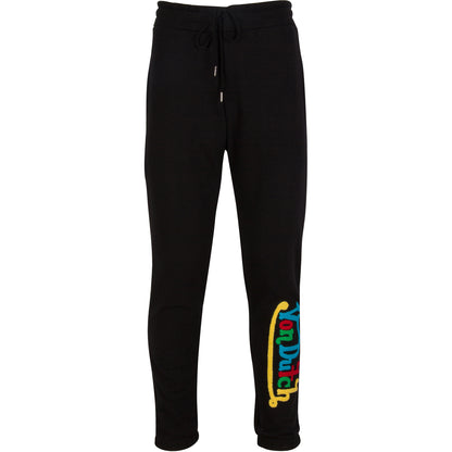 Black Multi Color Jogger