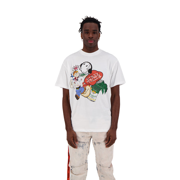 Von Dutch x Popeye Collage SS Tee - White