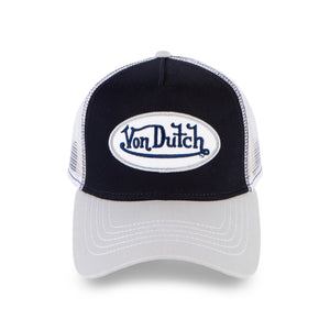 Navy with Silver Trucker