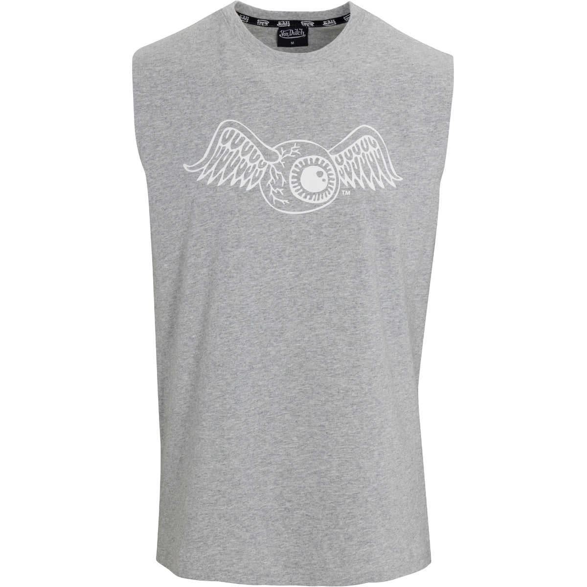 Von Dutch Originals Flying Eyeball Gray Sleeveless Tee