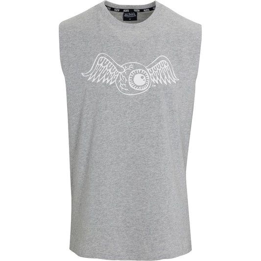 Von Dutch Originals Flying Eyeball Gray Sleeveless Tee