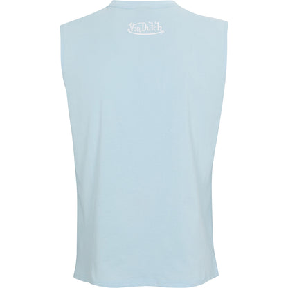 Von Dutch Originals Flying Eyeball Light Blue Sleeveless Tee