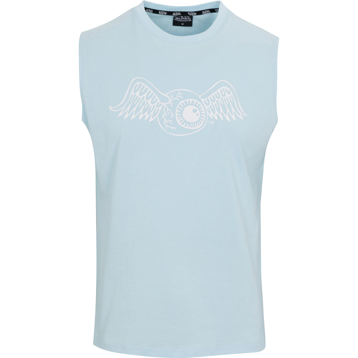 Von Dutch Originals Flying Eyeball Light Blue Sleeveless Tee