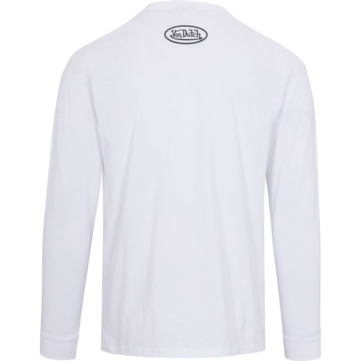 Von Dutch Originals Logo White LS Tee