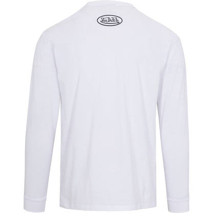 Von Dutch Originals Logo White LS Tee