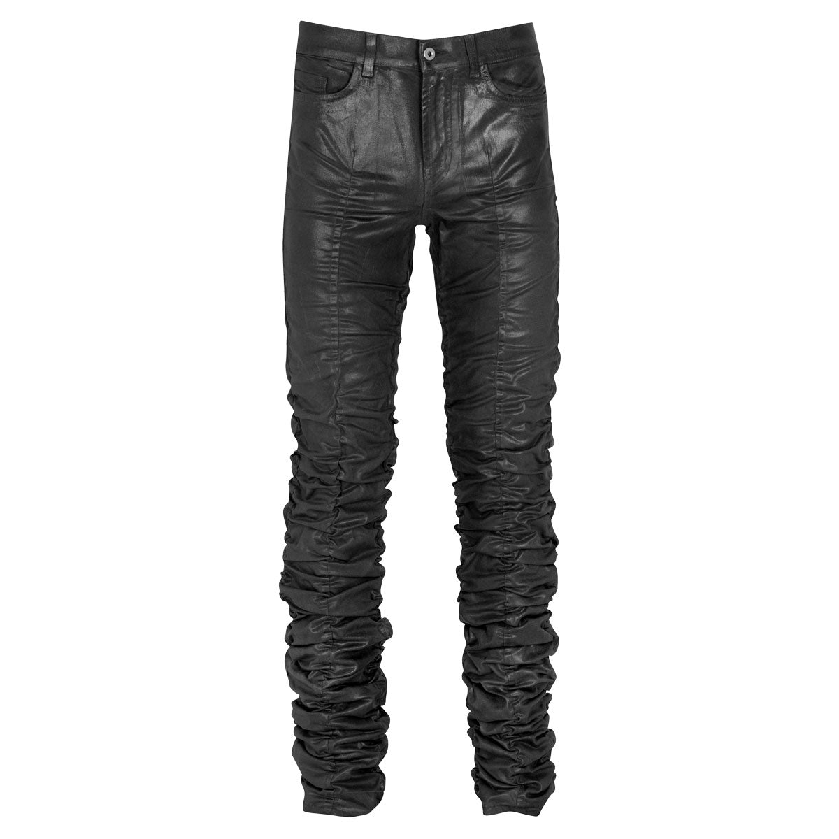 High Street Retro Black Stacked Jeans Mens With Heavy Industry Hole, Frayed  Destruction, Waxed Finish, Straight Ripped Pencil Pants, Oversized Denim  Trousers 230827 From Cong02, $27.97