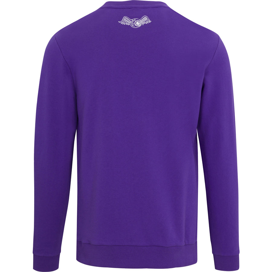 Von Dutch Originals Logo Purple Crew Neck Sweater