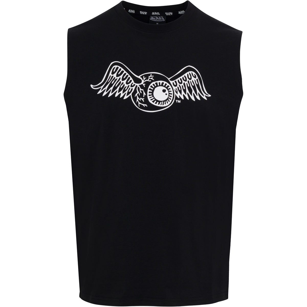 Von Dutch Originals Flying Eyeball Black Sleeveless Tee