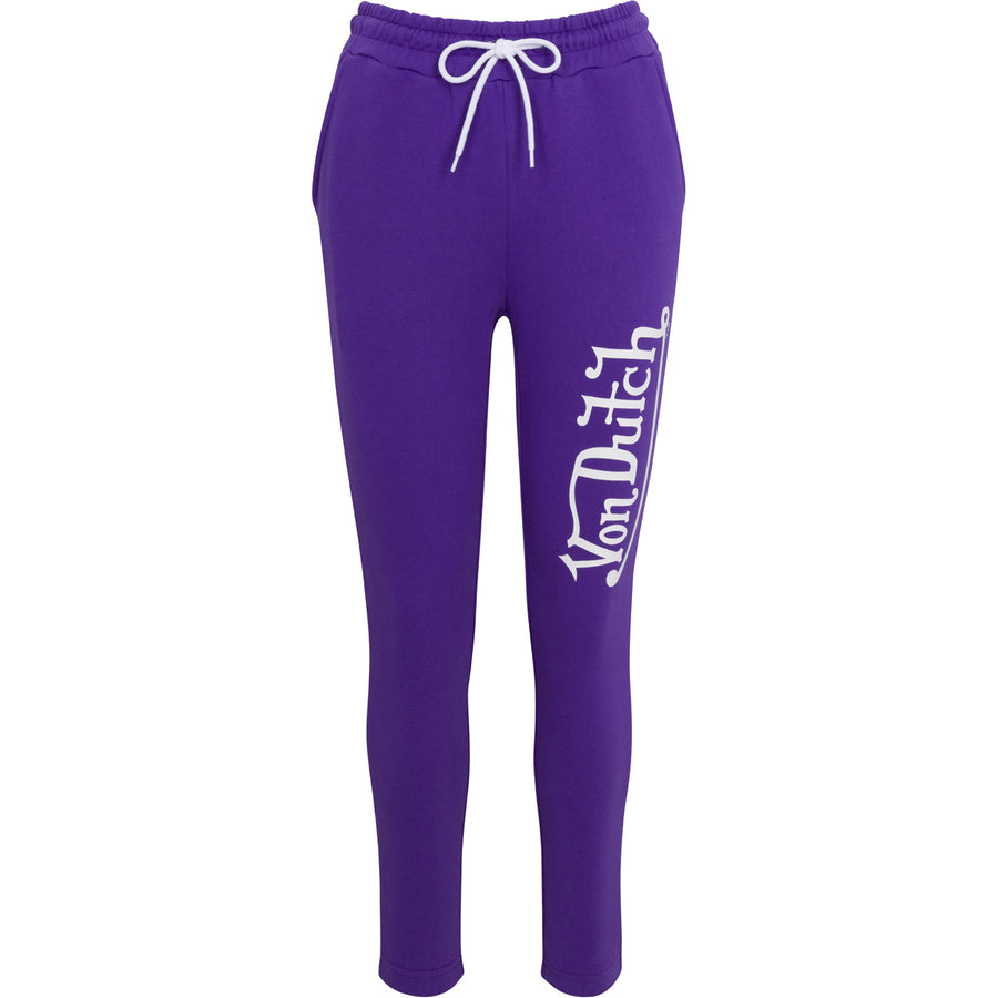 Von Dutch Originals Logo Women's Purple Joggers