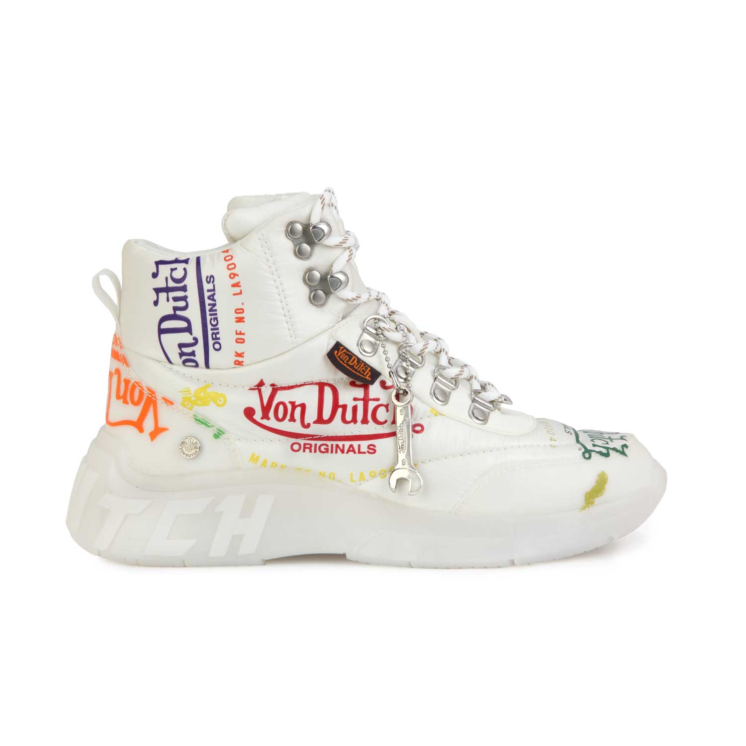 Von Dutch Women's White Puffer Shoe