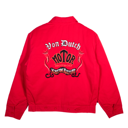 VINTAGE & CLASSIC GAS STATION JACKET RED